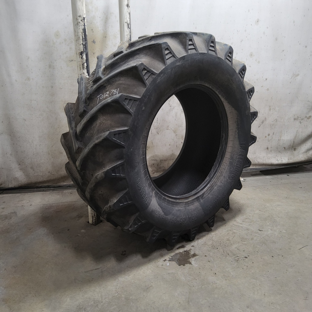 USED 750/65-38 Trelleborg Twin 414 R-1 D (8 Ply), A8 45% for Sale